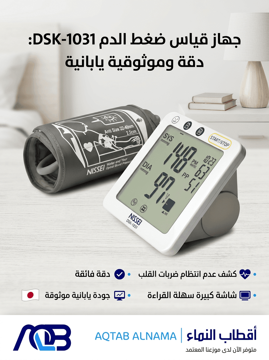 جهاز قياس ضغط الدم الرقمي "كيه بي إم" (KBM DSK-1031)